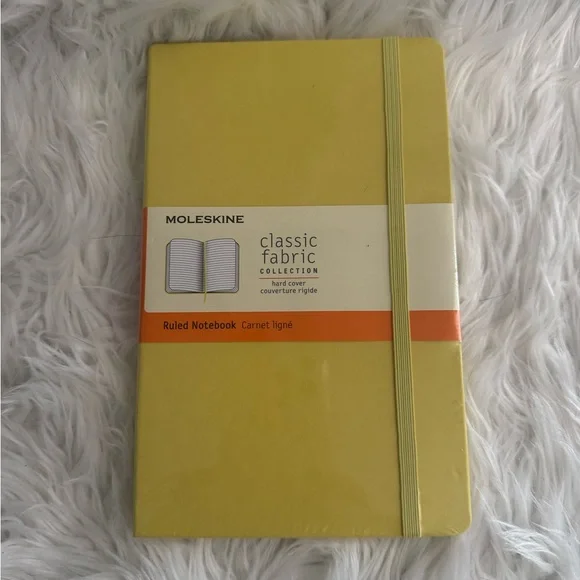 Moleskine Yellow Fabric Hardcover Notebook - Picture 1 of 2